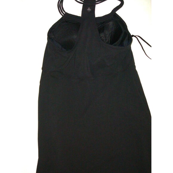 New Womens NWT PrAna S Pristine Dress Recycled Black Bra Adjustable Mini Short - Picture 5 of 6